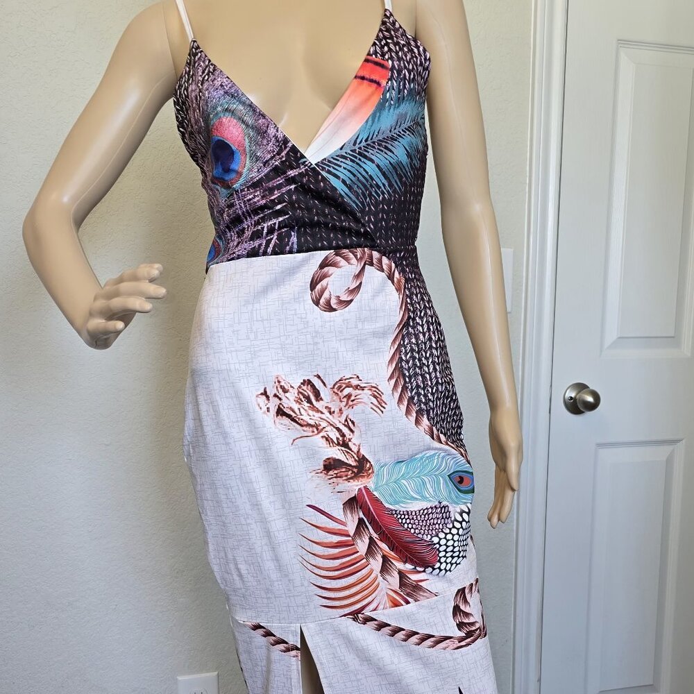 Women's size 12 peacock dress